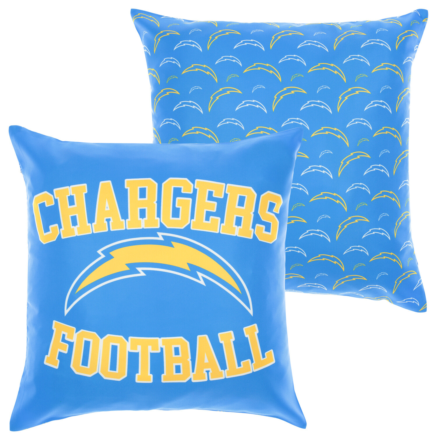 Чехлы для диванных подушек FOCO NFL Los Angeles Chargers, 2 упаковки, 18 x 18