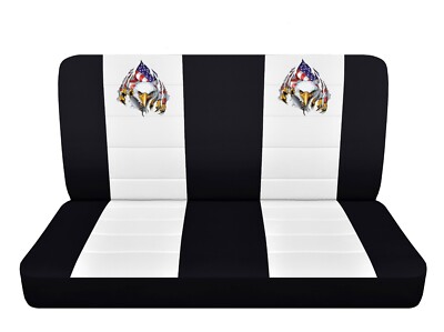 Black Truck Seat Covers Fits Ford F 100 1953-1978 Eagle Design Seat Covers