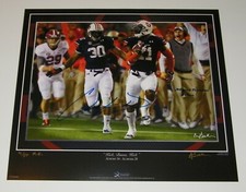 Chris Davis Signed Iron Bowl Museum Edition Print w/109 Yd TD Return Proof #/50