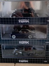 3 X 1950s BRITISH U 1/43 RESIN CAR MODELS BY MATRIX: JAGUAR V ALVIS LEA-FRANCIS