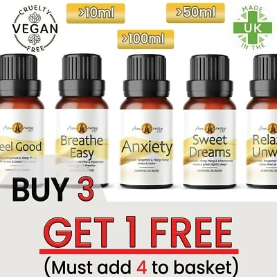 AROMA ENERGY Essential Oils For Life | Aromatherapy Pure Natural Essential Oil Diffuser