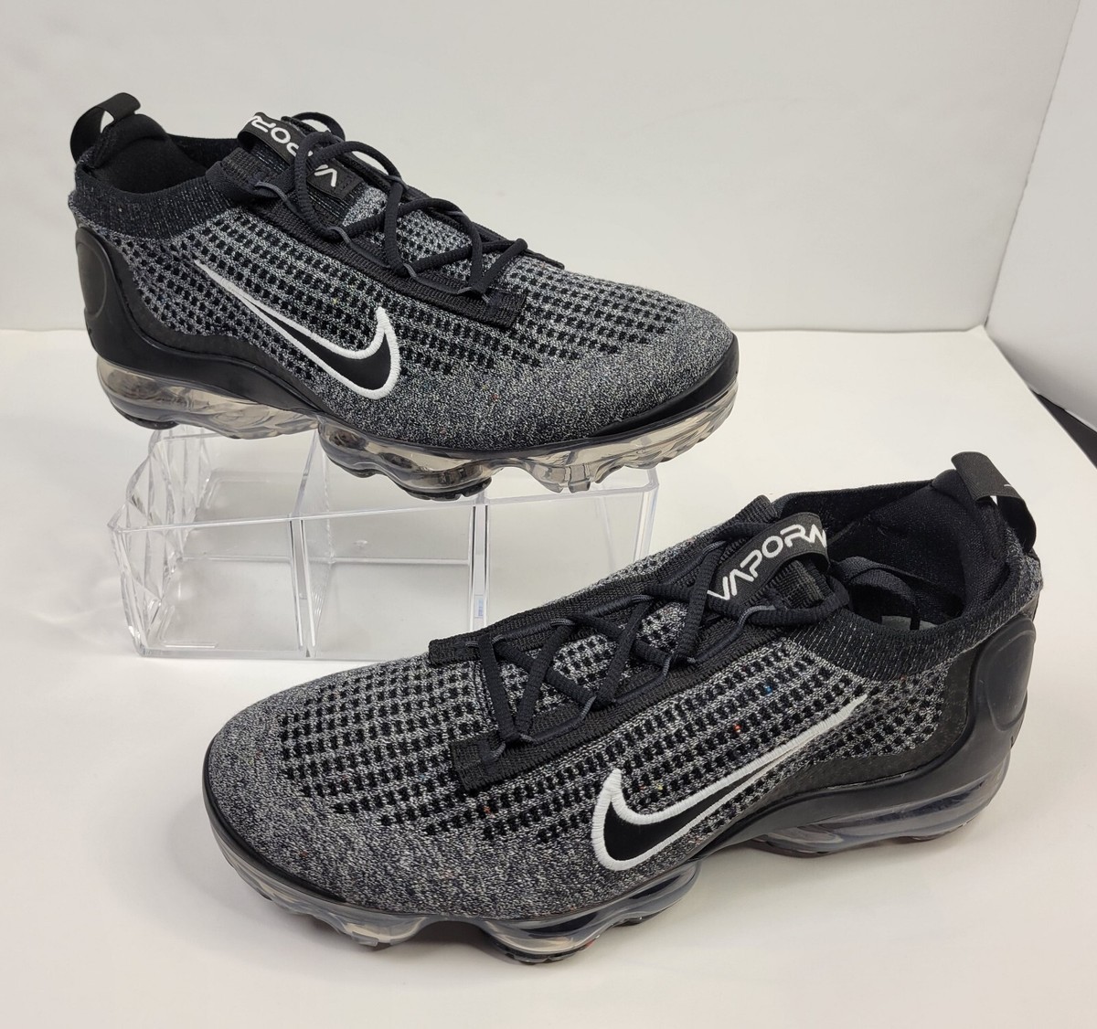 NIKE Air Vapormax 2021 Shoes Flyknit Oreo Black White 