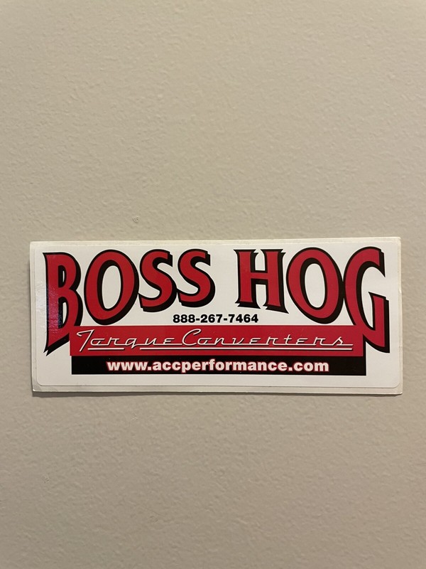 BOSS HOG TORQUE CONVERTERS racing sticker/decal