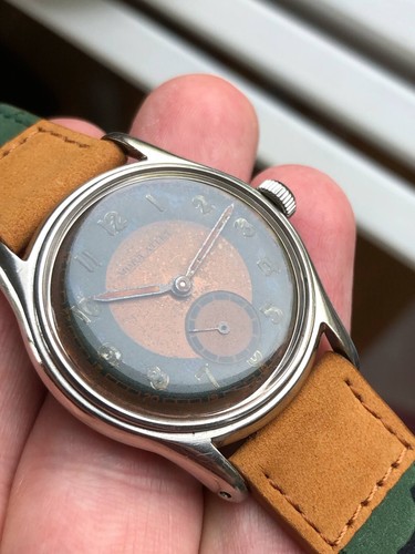 Vintage Mora Atlet Sportur - 33mm Stainless Steel - Bullseye dial - Picture 5 of 14
