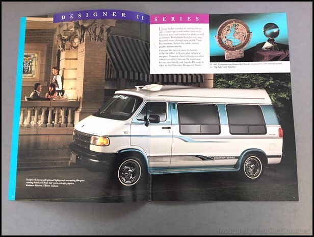 1996 Dodge Primetime Conversion Ram Van 20-page Original Sales