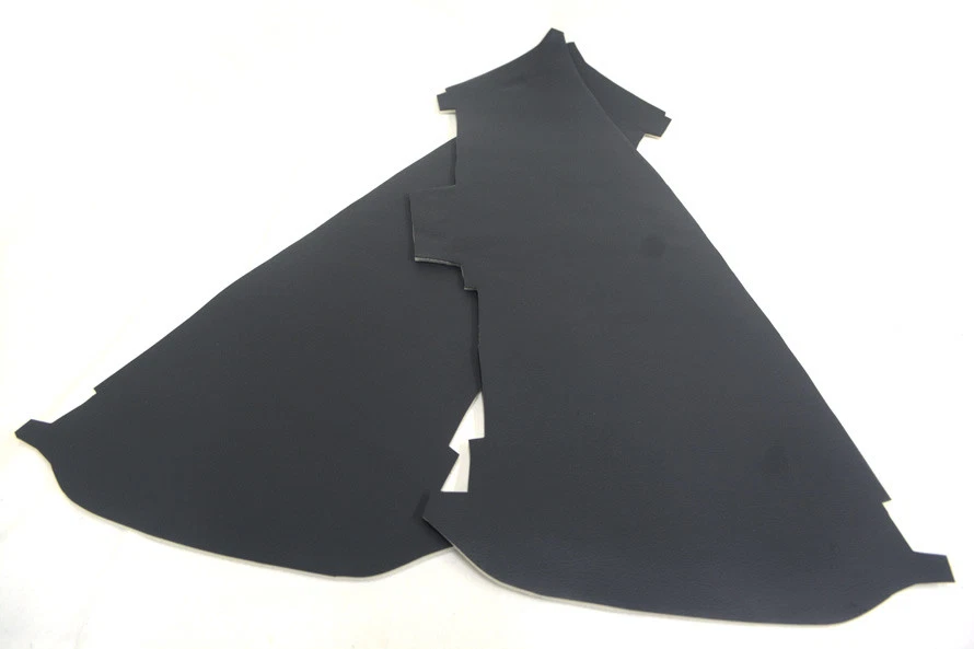 Cubierta sintética de cuero para tarjetas de inserción de panel de puerta para Acura TSX 09-14 negra Foto 3 de 4