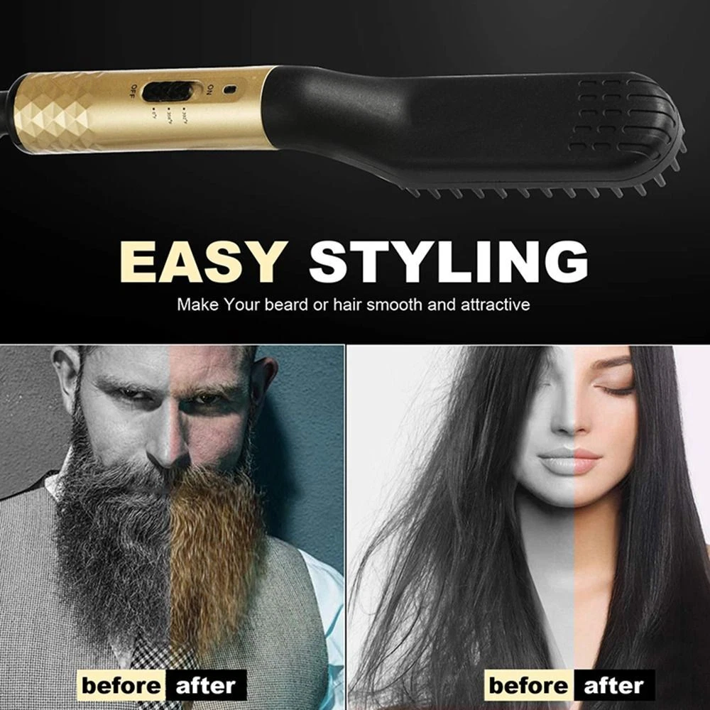 How to use cheap a beard straightening comb
