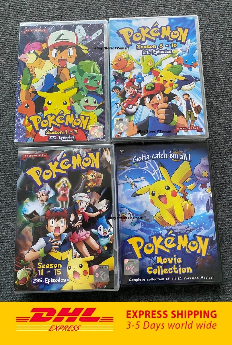 Dvd Pokémon Box Todas As Temporadas Dublado Completo(36dvds) em Promoção na  Americanas