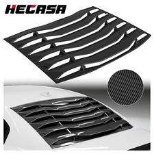 Carbon Fiber Style Rear Window Windshield Louvers For Dodge Charger 2011-2023
