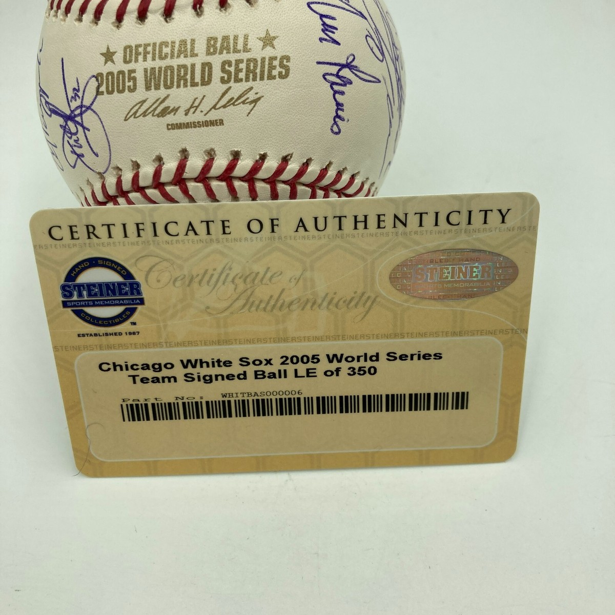 The Finest 2005 Chicago White Sox Team Signed World Series