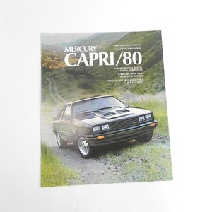 VINTAGE 1980 MERCURY CAPRI DEALERSHIP SALES BROCHURE SPECIFICATION INFORMATION