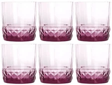 Bormioli Rocco America '20s 12.5 oz. Double Old Fashioned, Set of 6 - Lilac