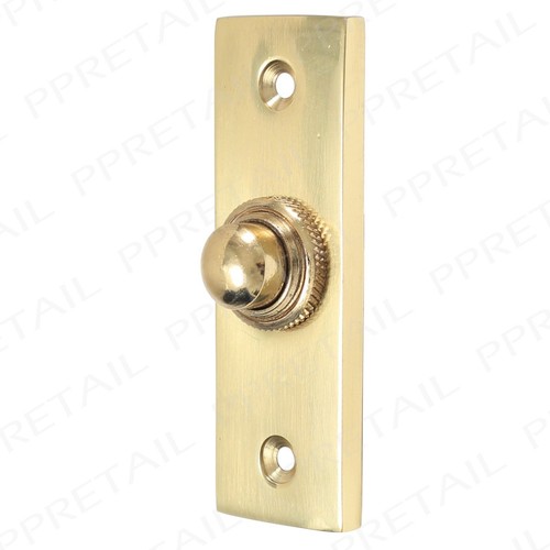 BRASS DOOR BELL PUSH BUTTON Electric Traditional Front Door Porch Cover Gold UK* - 第 1/2 張圖片