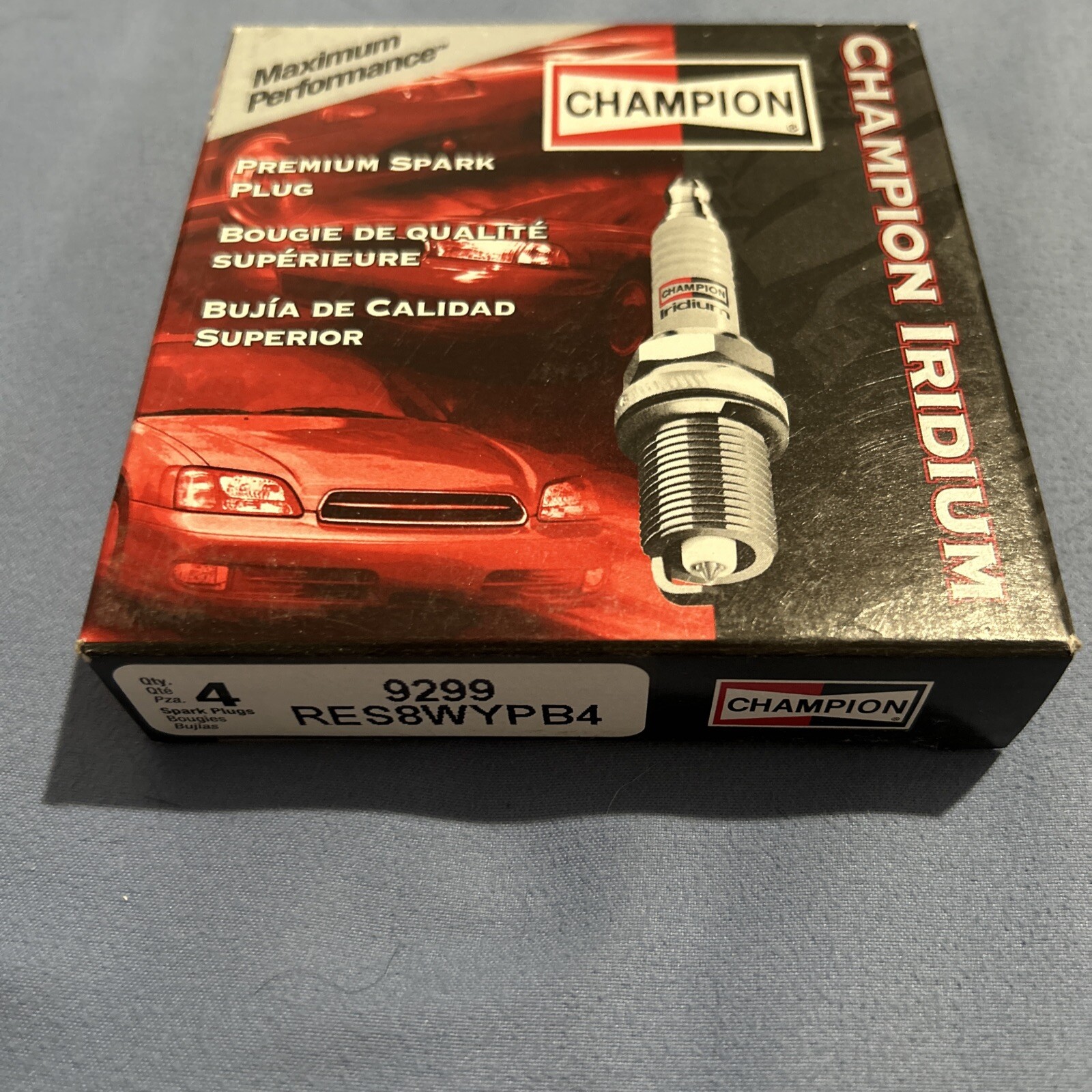 Iridium Champion Spark Plug 9299 Box Of 4 Units