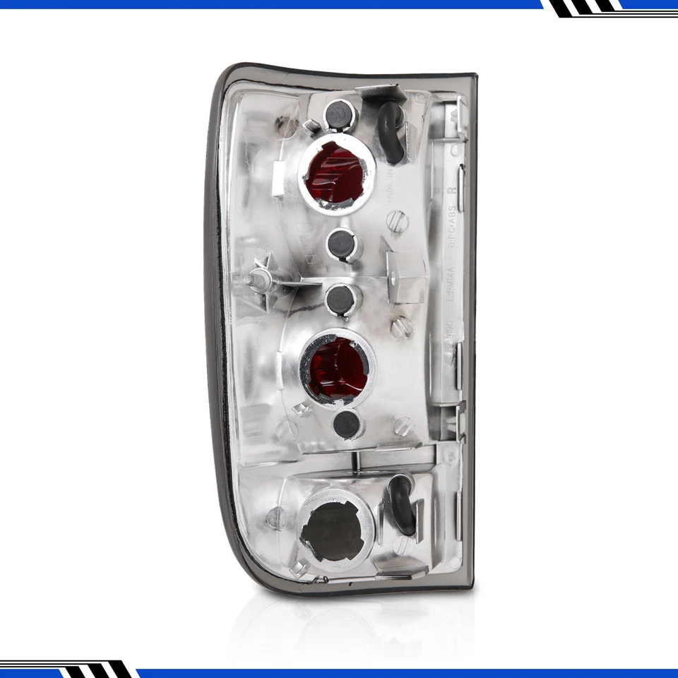 1995-2005 Chevy Blazer GMC Jimmy Bravada Black Smoke Altezza Tail Light Lamp Set - Image 2 of 4