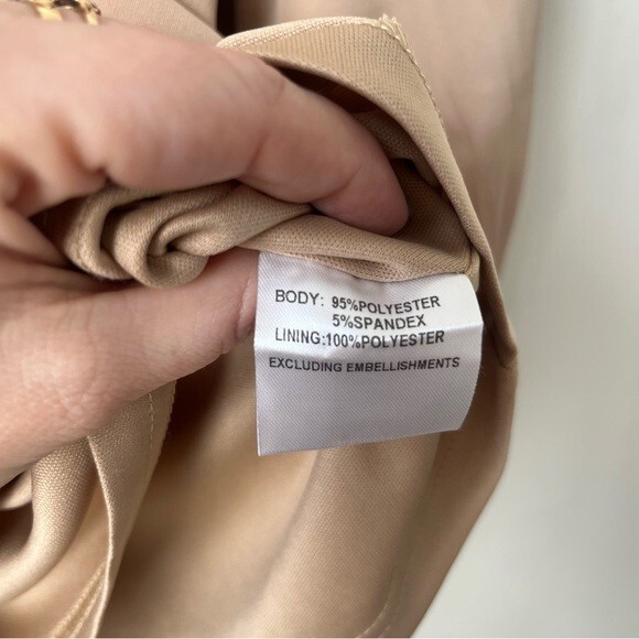 Princess Polly Beige Lillie Long Sleeve Mini Dress 4 | eBay