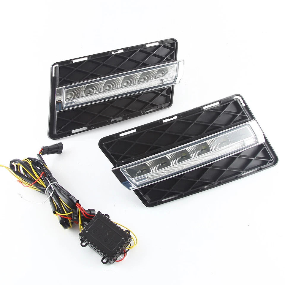 2X LED DRL Daytime Running Lights Fog Lamp For Benz W204 GLK300 GLK350 2008-2012 - Image 2 of 4