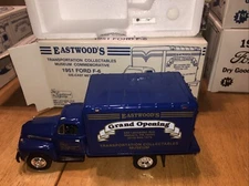 First Gear 19-1010 1951 Ford F-6 Dry Goods Van Eastwood's Transportation 1:34