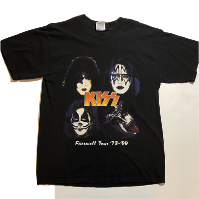 Vintage Rare Kiss Band Farewell Tour Kiss Off Tour 2000 T-Shirt 