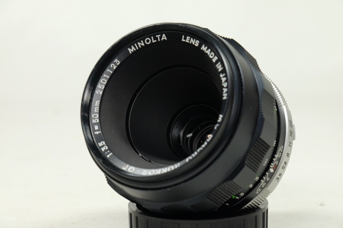 Minolta MC Macro Rokkor-QF 50mm f/3.5 Film Camera Prime Lens W