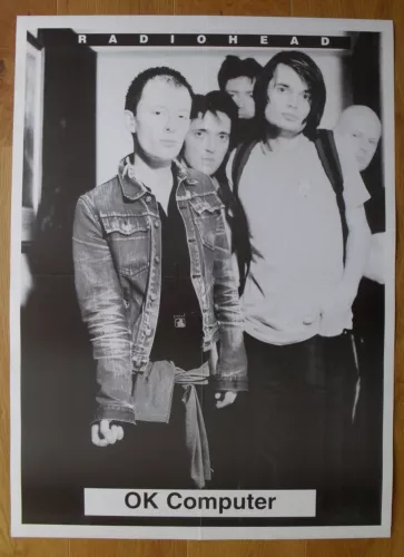 RADIOHEAD ok computer affiche poster ancienne vintage 80x58 cm 