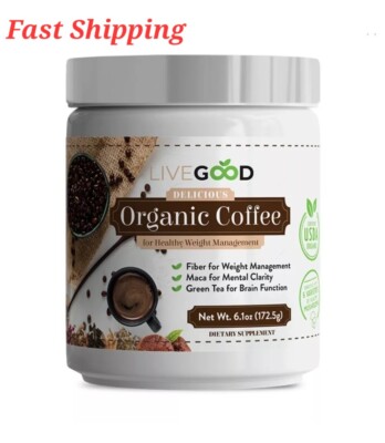 LiveGood Organic Weight Management Coffee Packed With 6 Amazing Mushrooms