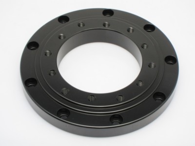 9 Hole Hub Adapter to 6 Hole Steering Wheel Black Aluminum