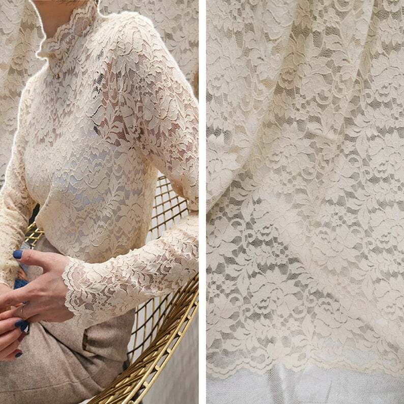 chinese dress ladies Gold Stretch Lace main image 1
