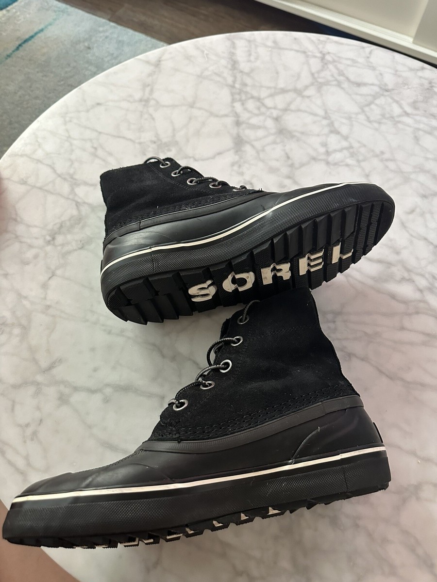 SOREL CHEYANNE METRO LACE WP Boots Black Suede NM3454 010 Sorel Cheyanne Metro II Waterproof Sneak – SB-NY main image 4