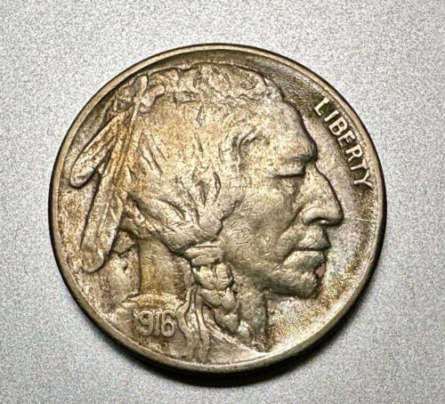 1916-S BUFFALO NICKEL XF+ BETTER DATE #8177