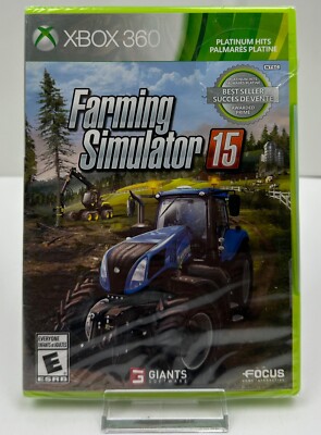 Farming Simulator 15 Platinum Hits (Microsoft Xbox 360, 2017) *New & Sealed*