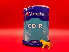 Verbatim 52x CD-R Media 80 minuntes 700MB 100 pack 94554 Recordable NEW