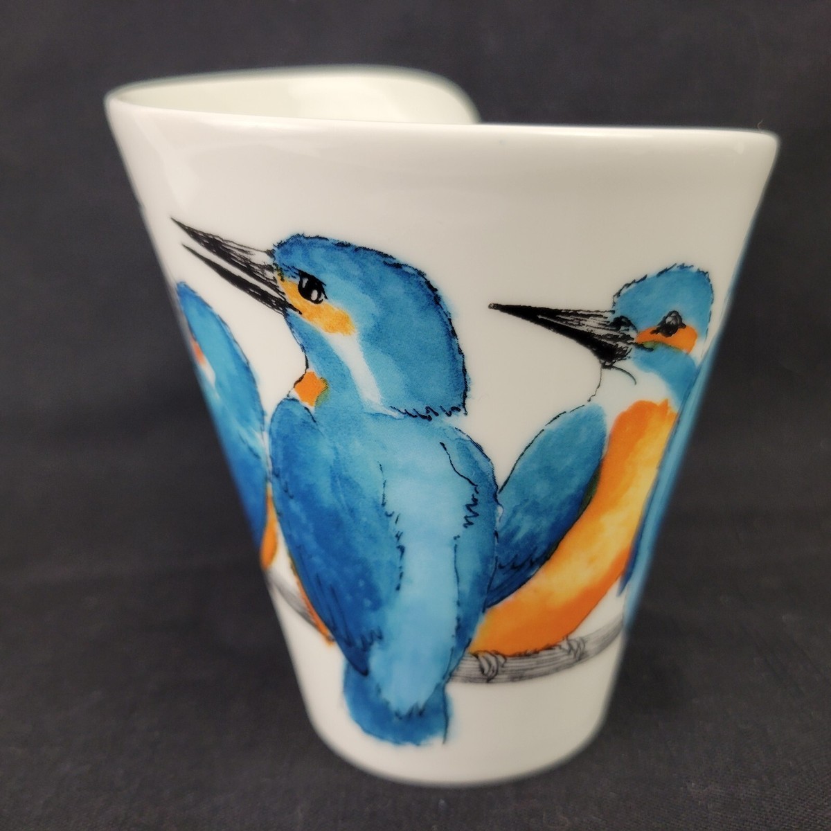 VILLEROY & BOCH New Wave KINGFISHER Bluebird Bird Mug, 4.5