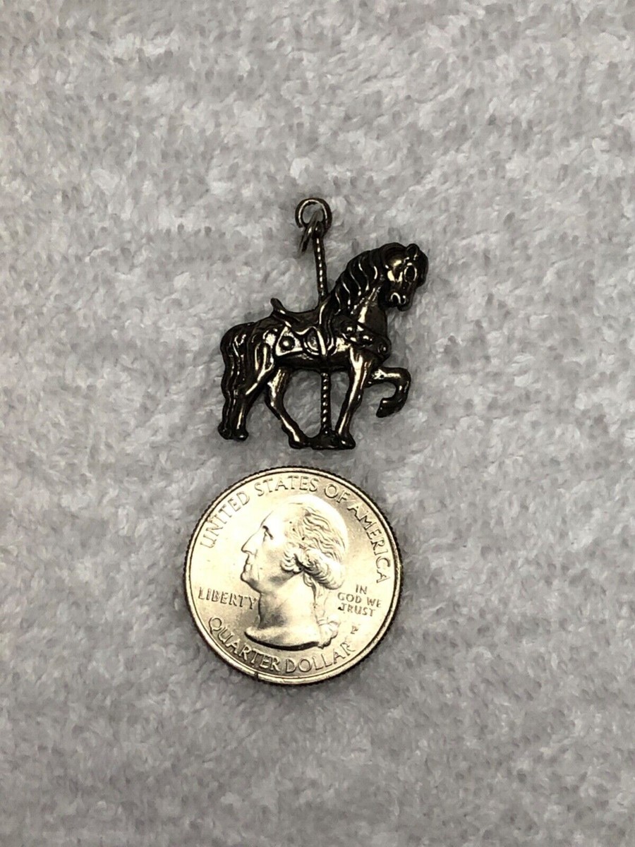 Carousel Charm In Sterling Silver, Charms for