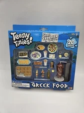 Teeny Tinies Greek Food Playset 20 Piece World Traveler Dollhouse Miniatures NEW