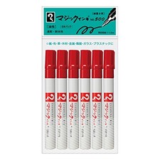 Teranishi Chemical Industry Oil-Based Marking Pen Magic Ink No. 500 Red 6-Pack