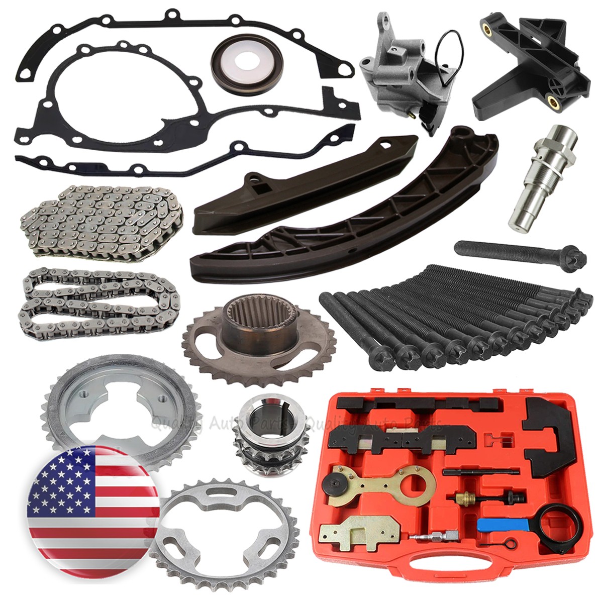 Timing Chain Kit Cylinder Head Bolt Tool For BMW Rolls-Royce Silver Seraph 3.0L
