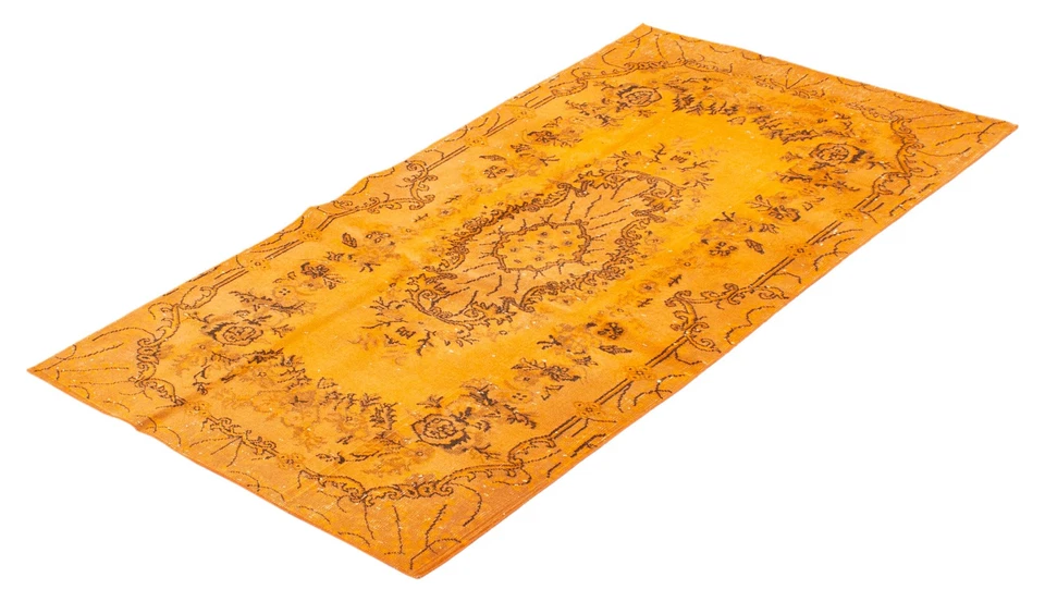 3'10" x 6'11" Traditional Vintage Hand Knotted Area Rug Oriental Wool Carpet - Image 4 of 4