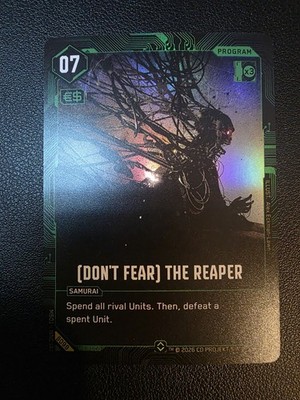 [Don't Fear] The Reaper Rare Foil B098 Cyberpunk TCG Welcome to Night City Beta