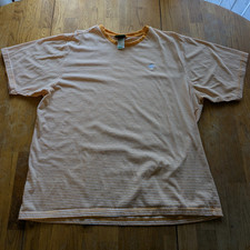 LRG Men s 2XL Orange/White Striped Logo Crew ...