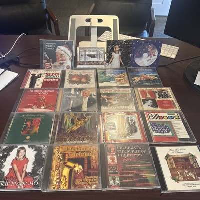 Bulk Lot Of 24 Used & New Christmas Holiday CD's