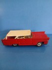 1959 Lincoln Continental Tin Friction 6 Inch Red Car White Roof Japan Toy  — photo 1