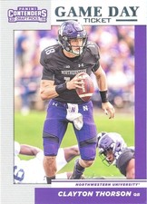 GAME-DAY TICKETS Clayton Thorson RC EAGLES GIANTS Northwestern WILDCATS