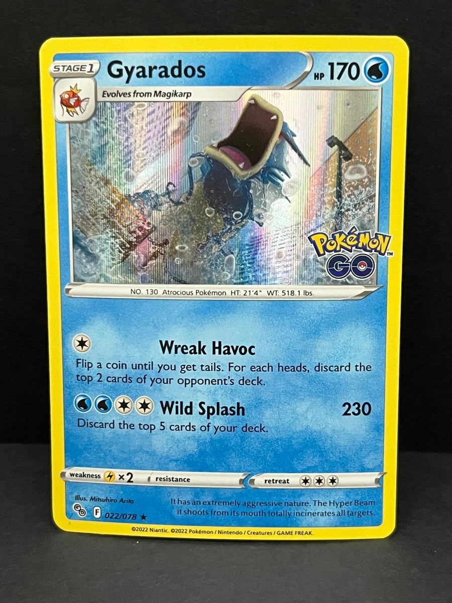 Gyarados 022/078 Holo Rare Pokemon GO Pokemon Holo Near Mint
