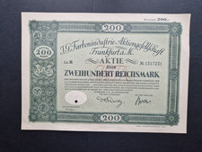 I. G.  Farbenindustrie AG  200 RM 1925 Frankfurt am Main #1317231