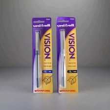 Vtg 1999 Sanford Uni-Ball Vision Fade & Waterproof Pens Black Fine Blue Micr NEW