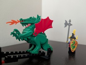 Vintage (1993) LEGO Castle - Dragon Knights set 6056 Dragon Wagon - RARE