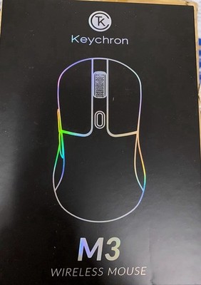 Keychron M3 Wireless Gaming Optical Mouse, Tri-Mode 2.4 GHz/Bluetooth 5.1/Wired