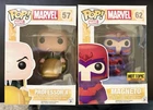 Funko POP! Marvel X-Men Lot Professor Xavier #57 Magneto #62 Hot Topic Exclusive