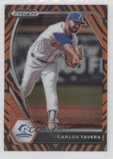 2021 Panini Prizm Draft Picks Tiger Stripes 82/99 Carlos Tavera #PDP137 7m3